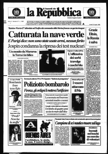 Il lunedì de La repubblica